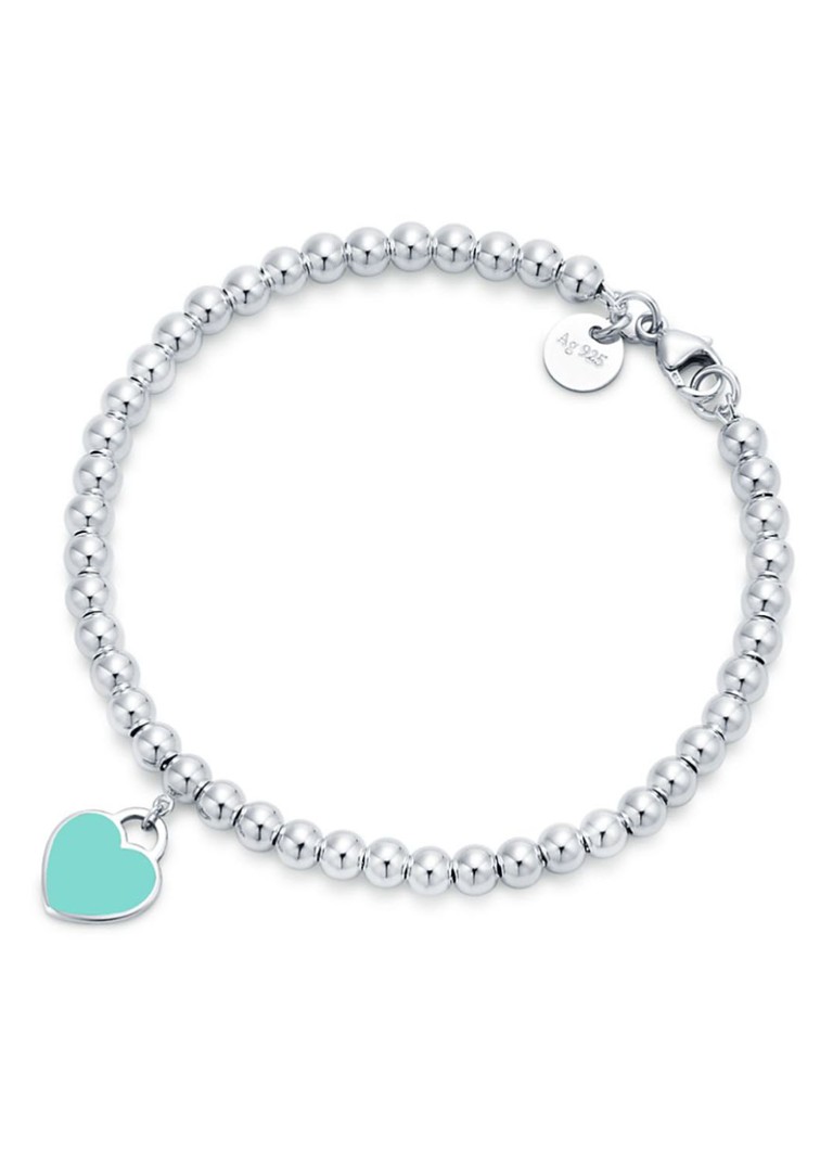 Tiffany & Co. Dames Interlocking Circles kralenarmband van sterling zilver 57196 in de kleur