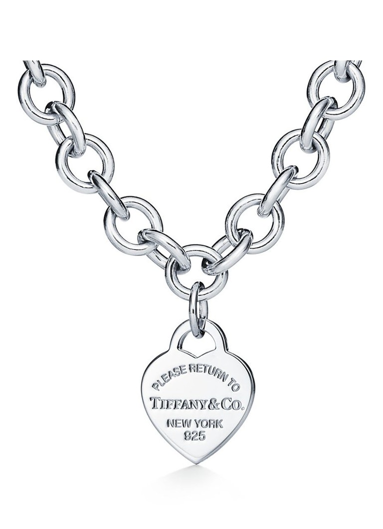Tiffany & Co. Dames Heart Tag Link schakelketting van sterling zilver 40989 in de kleur