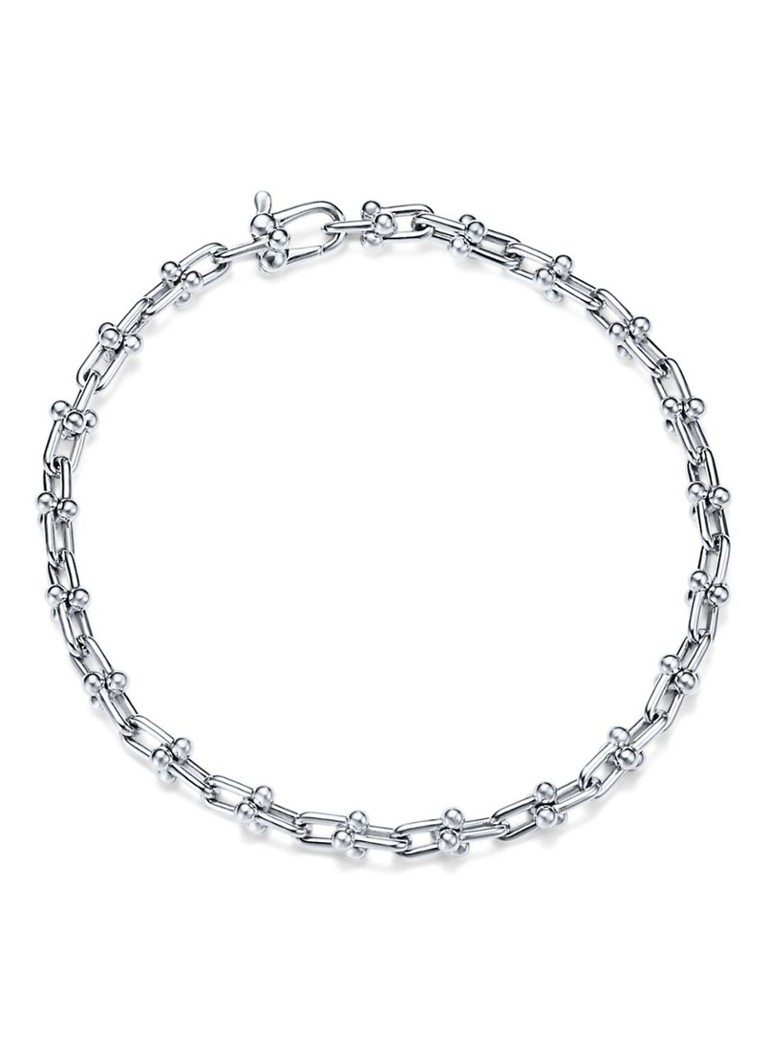 Tiffany & Co. Heren Tiffany HardWear Micro Link schakelarmband van sterling zilver 10226 in de kleur