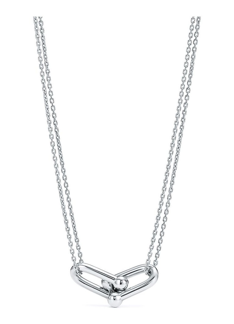 Tiffany & Co. Dames Double Link ketting van sterling zilver 47052 in de kleur