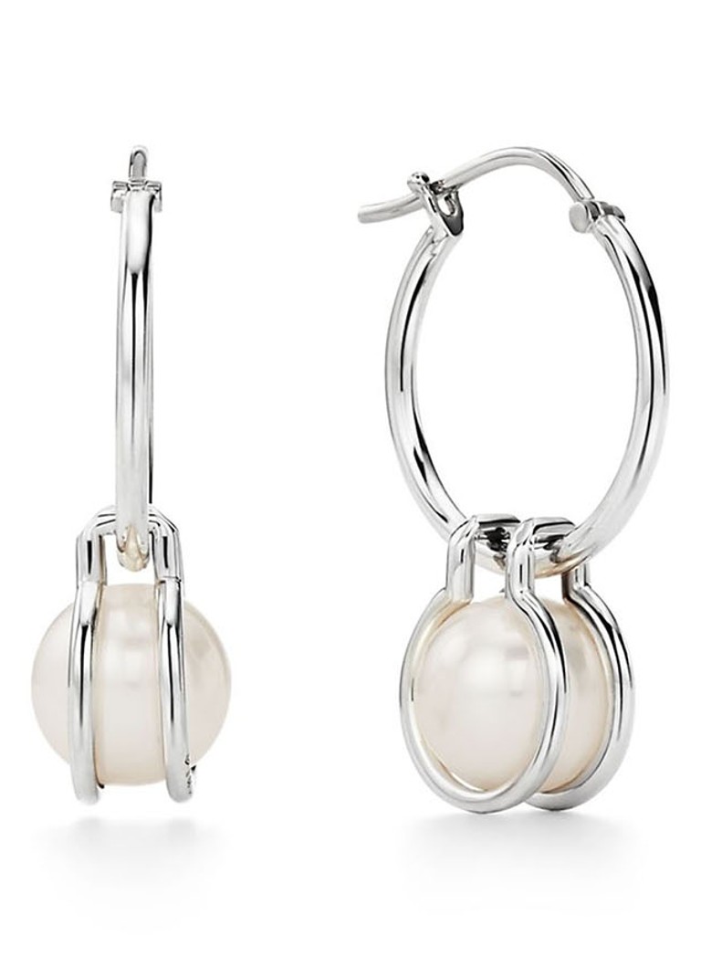 Tiffany & Co. Dames Parel oorringen van sterling zilver 57598 in de kleur