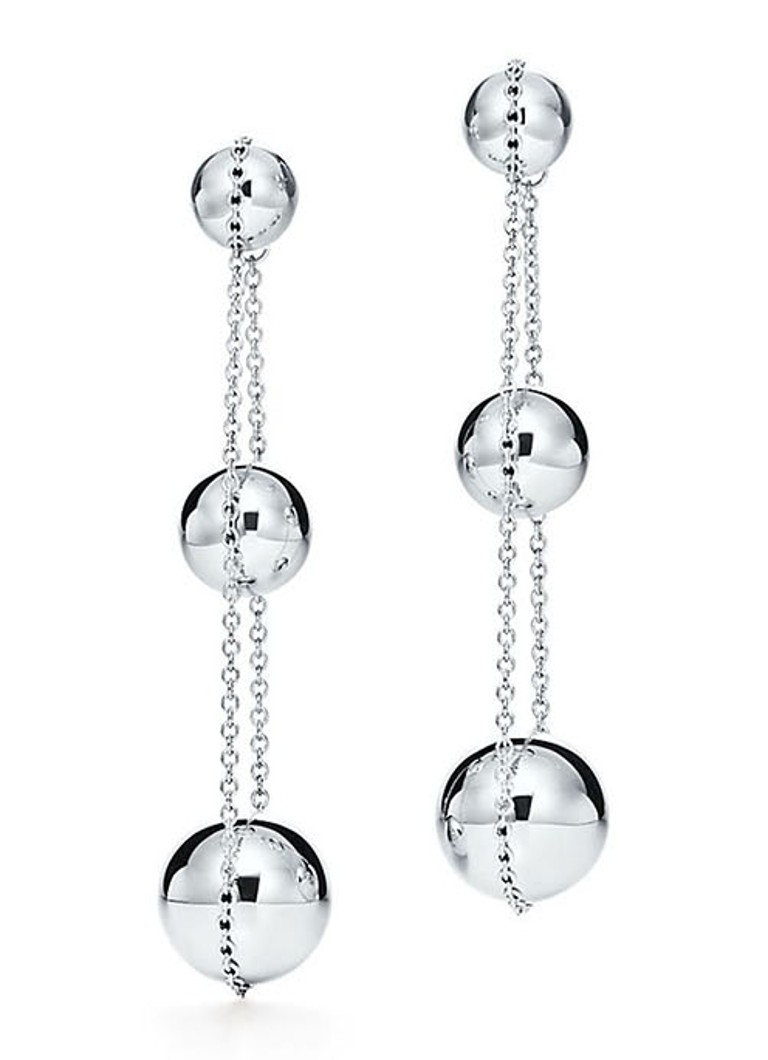 Tiffany & Co. Dames Triple oorhangers van sterling zilver 76139 in de kleur