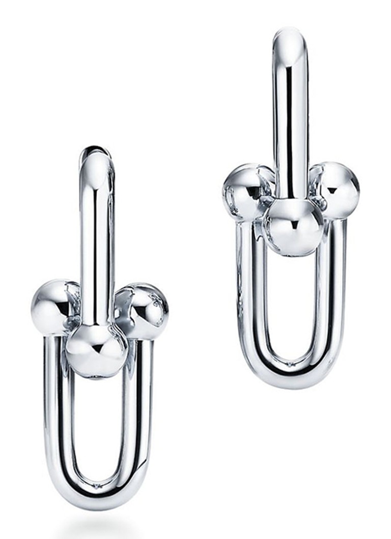 Tiffany & Co. Dames Link Small oorhangers van sterling zilver 74581 in de kleur