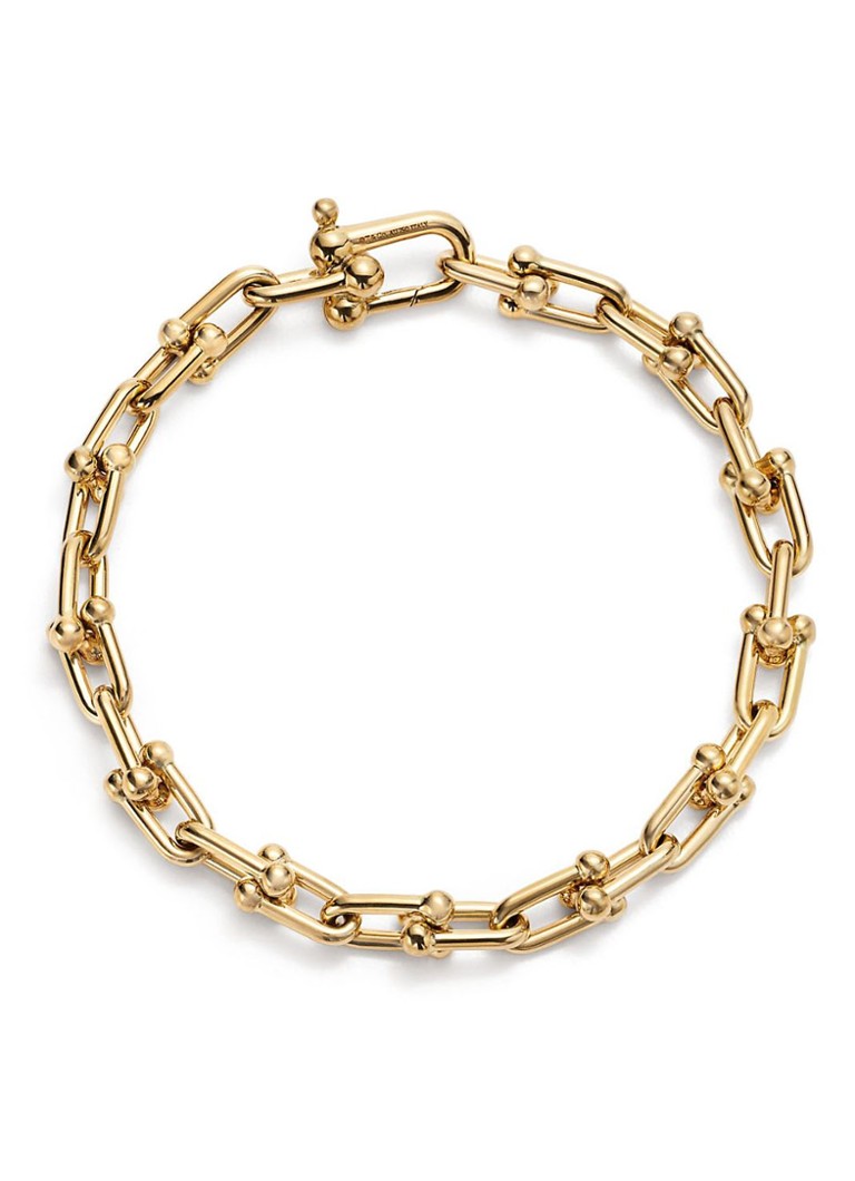 Tiffany & Co. Heren Link Medium schakelarmband van 18 karaat geelgoud 75986 in de kleur