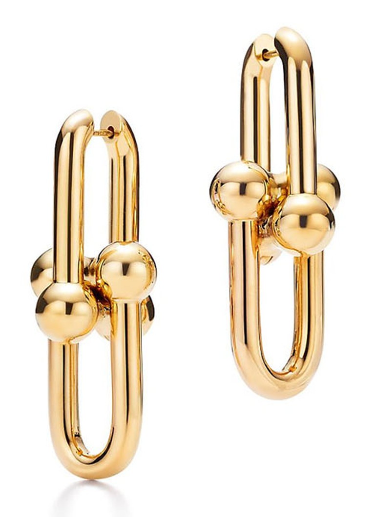 Tiffany & Co. Dames Link oorhangers van 18 karaat geelgoud 76036 in de kleur