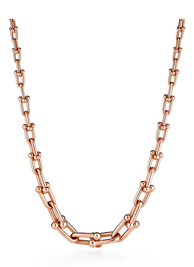Tiffany & Co. Dames Graduated Link schakelketting van 18 karaat roségoud 45267 in de kleur