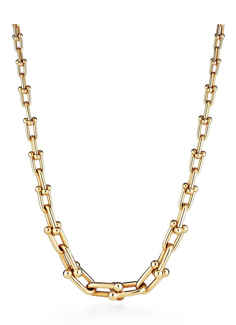 Tiffany & Co. Heren Graduated Link schakelkettingvan 18 karaat geelgoud 75981 in de kleur