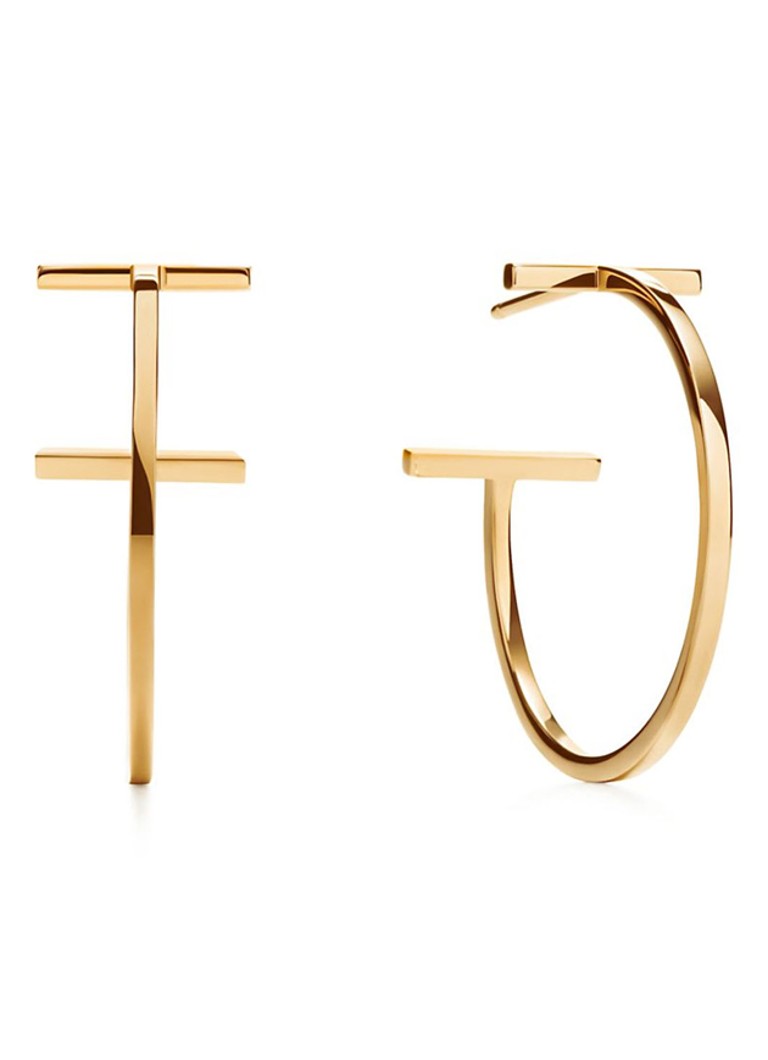 Tiffany & Co. Dames Medium oorringen van 18 karaat geelgoud 70061 in de kleur