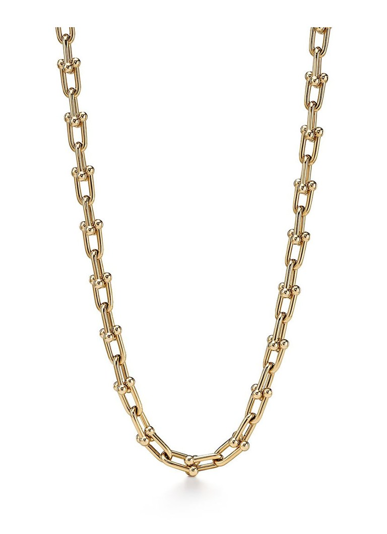 Tiffany & Co. Dames Medium Link statementketting van 18 karaat geelgoud 74774 in de kleur
