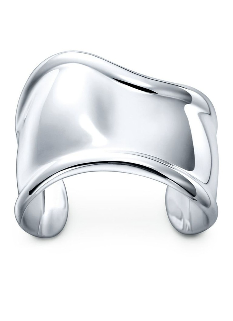 Tiffany & Co. Dames Small Bone bangle van sterling zilver, 43 mm wide 52422 in de kleur