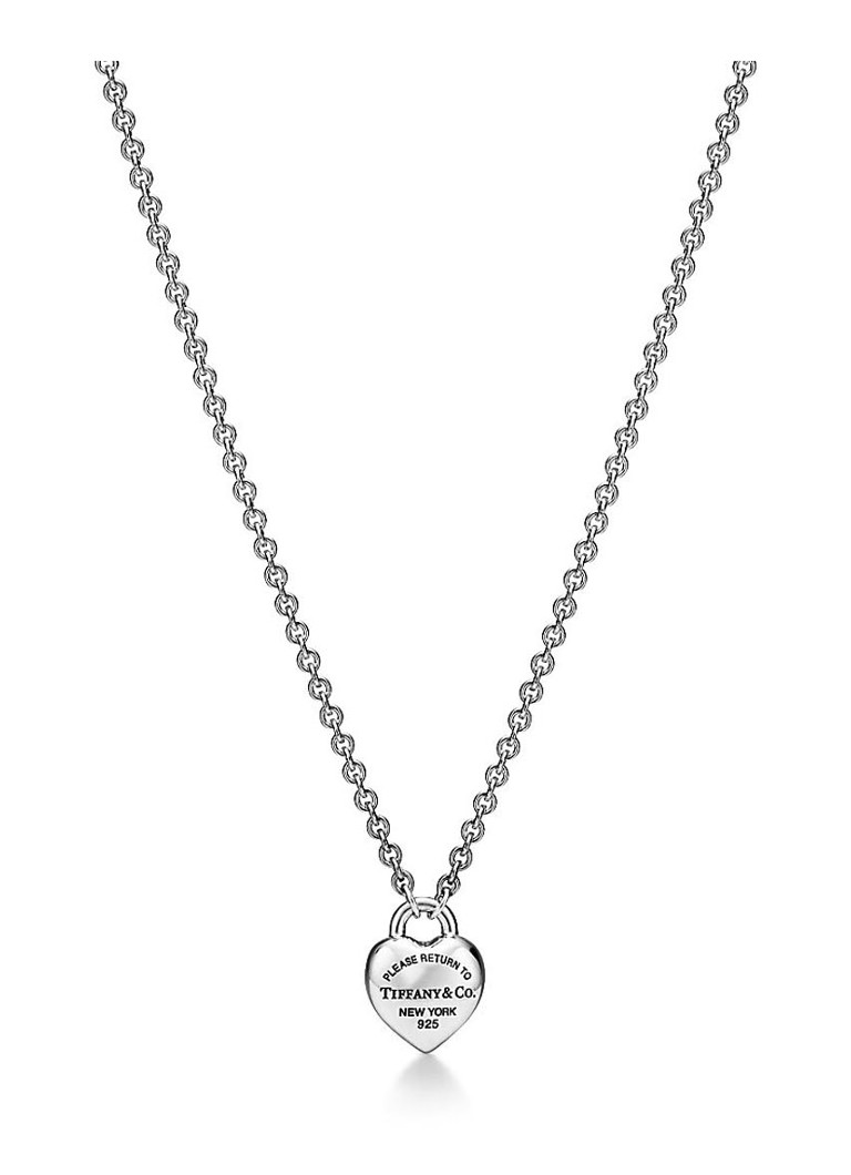 Tiffany & Co. Dames Full Heart ketting van sterling zilver 81303 in de kleur