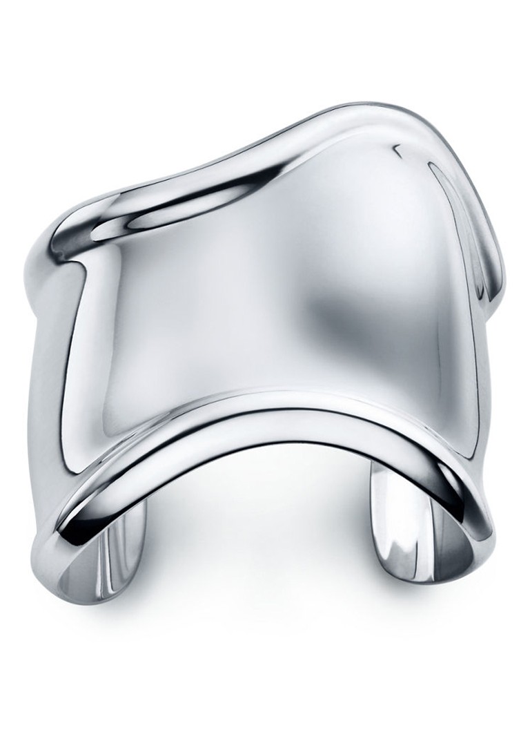 Tiffany & Co. Dames Medium Bone bangle van sterling zilver, 61 mm wide 52415 in de kleur