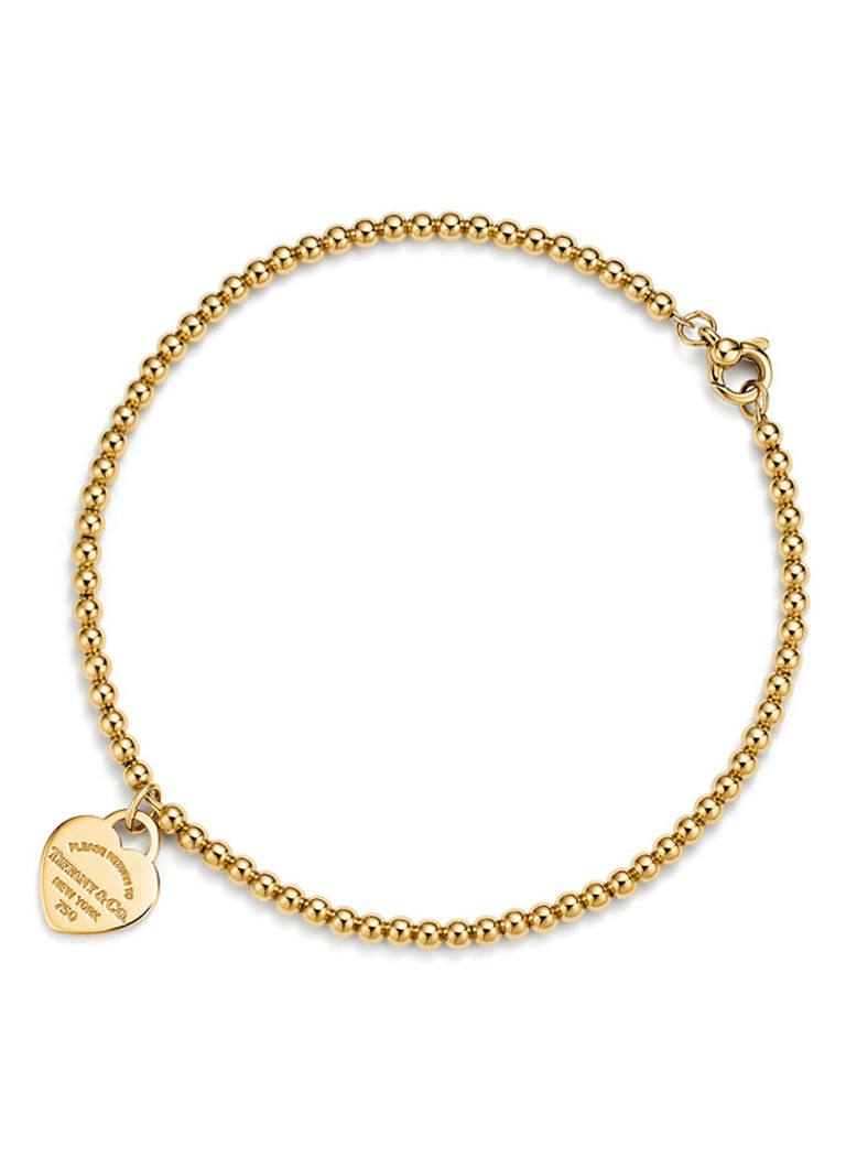 Tiffany & Co. Dames Return to Tiffany™ Mini Heart Tag armband van 18 karaat geelgoud 84382 in de kleur