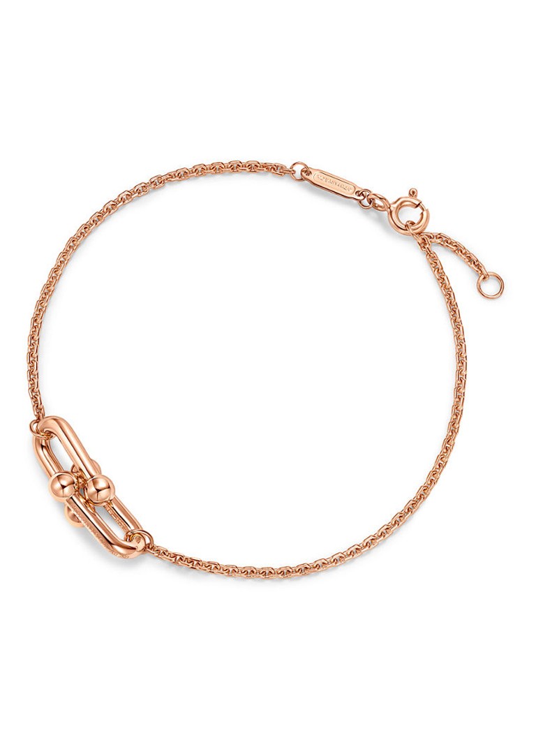 Tiffany & Co. Dames Tiffany HardWear Double Link armband van 18 karaat roségoud 85149 in de kleur