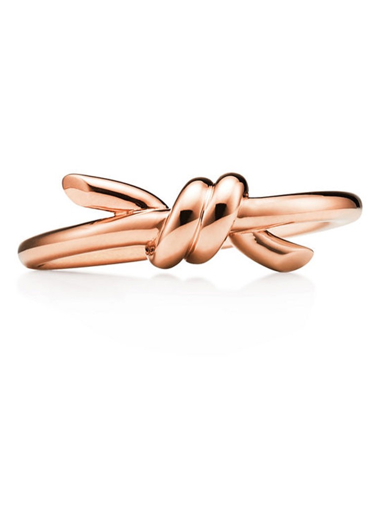 Tiffany & Co. Dames Tiffany Knot ring van 18 karaat roségoud 54809 in de kleur