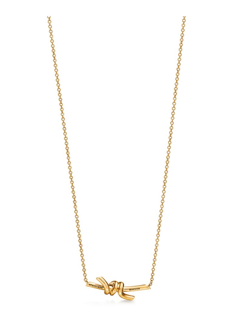 Tiffany & Co. Dames Tiffany Knot Small ketting van 18 karaat geelgoud 84886 in de kleur