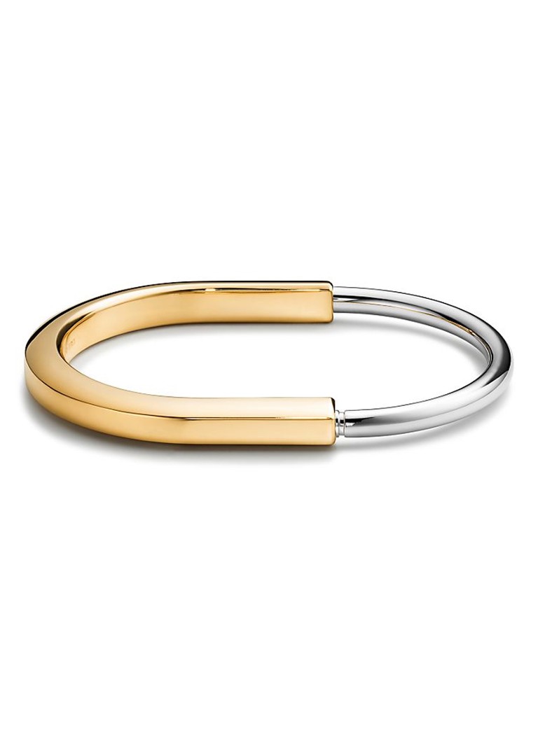 Tiffany & Co. Dames Tiffany Lock bangle van 18 karaat geel- en witgoud 78989 in de kleur