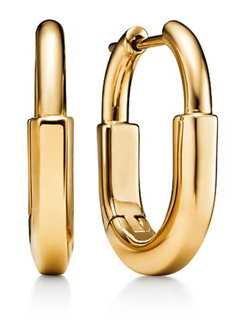 Tiffany & Co. Dames Tiffany Lock Small oorringen van 18 karaat geelgoud 83008 in de kleur