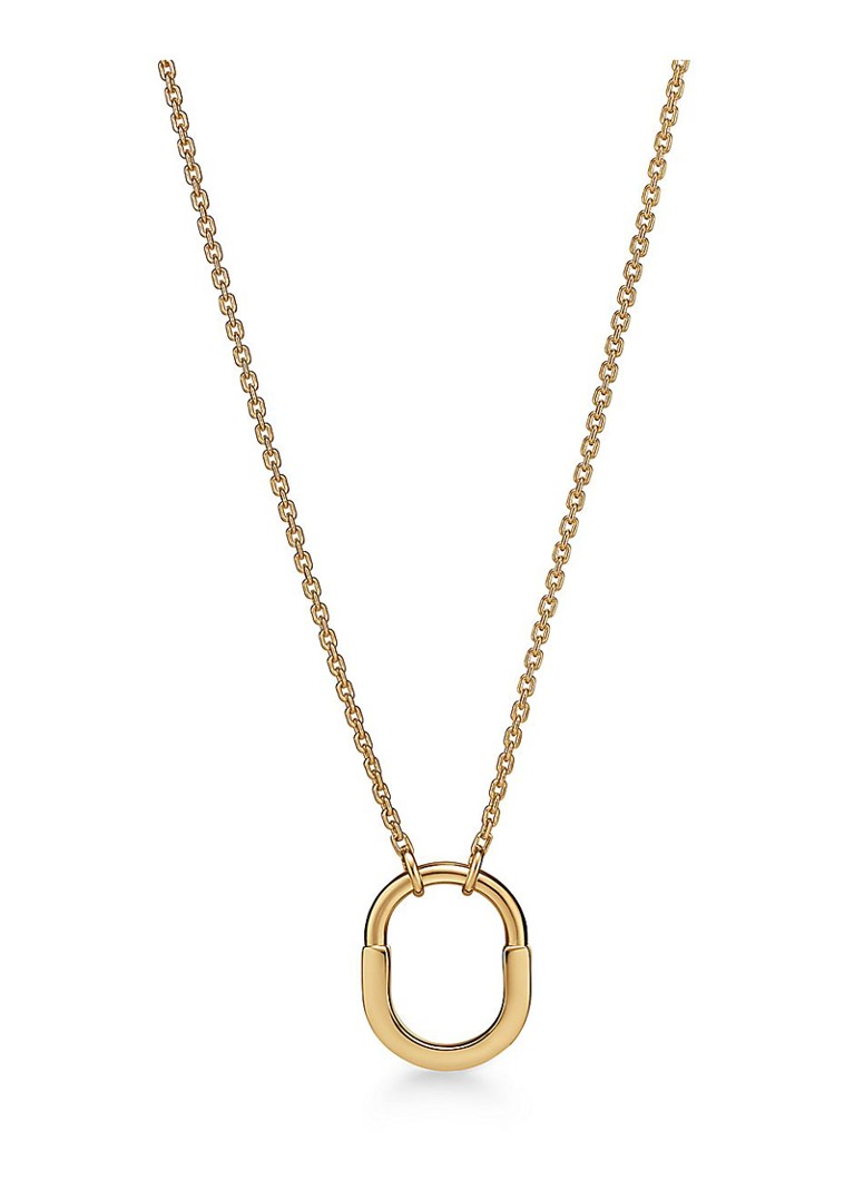 Tiffany & Co. Dames Tiffany Lock Small ketting van 18 karaat geelgoud 82996 in de kleur