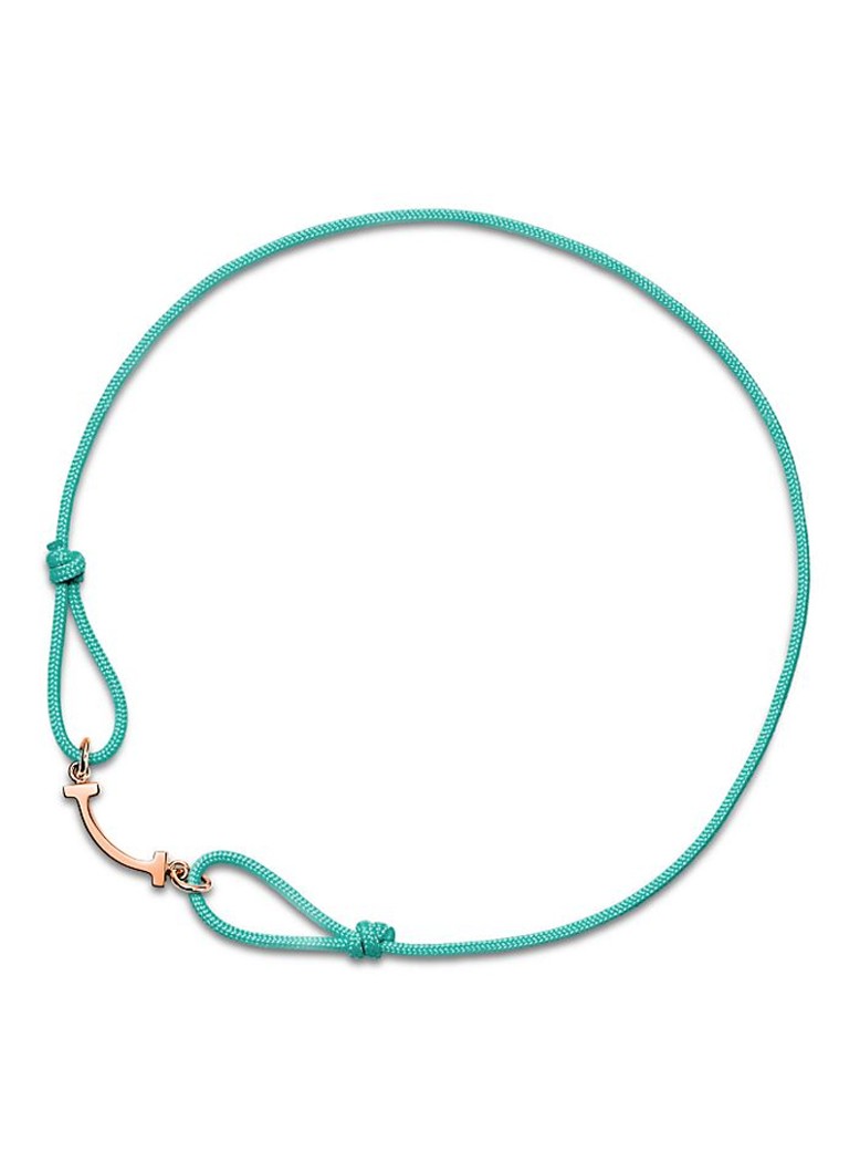 Tiffany & Co. Dames Tiffany T Smile armband met 18 karaat roségoud 84828 in de kleur