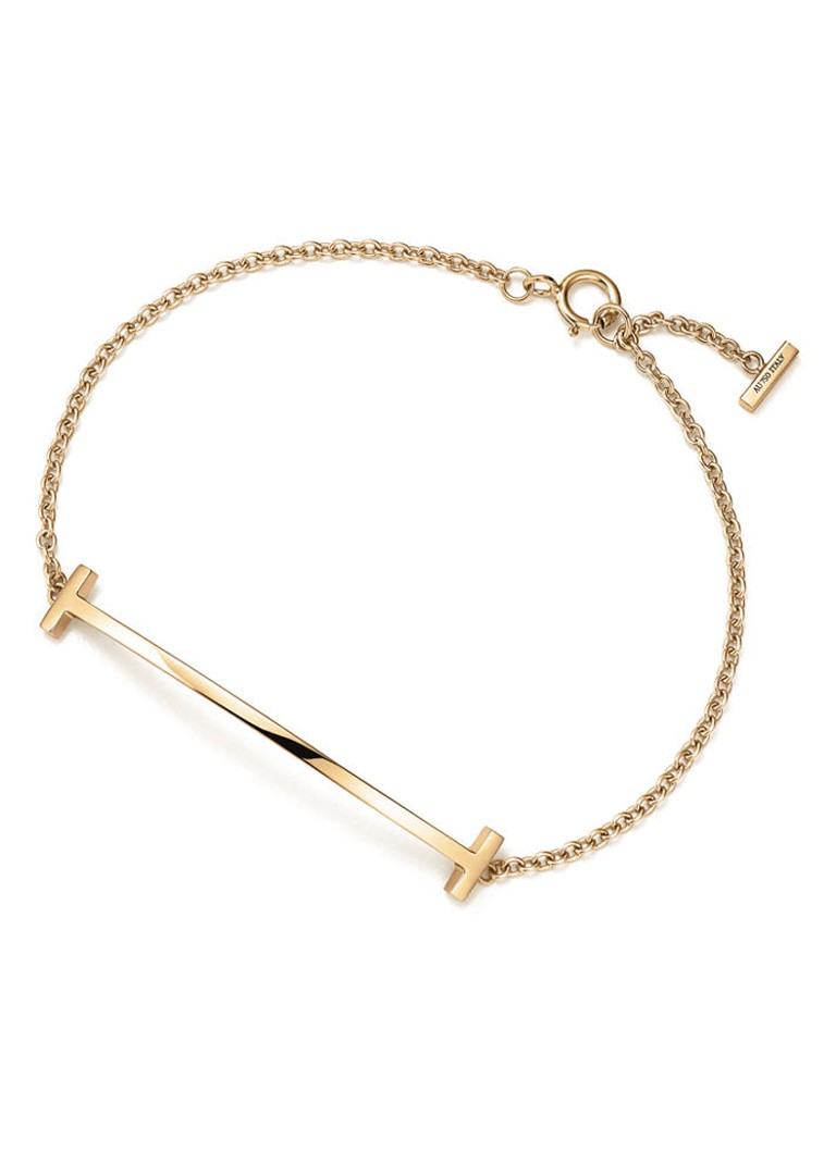 Tiffany & Co. Dames Tiffany T Smile armband van 18 karaat geelgoud 74022 in de kleur