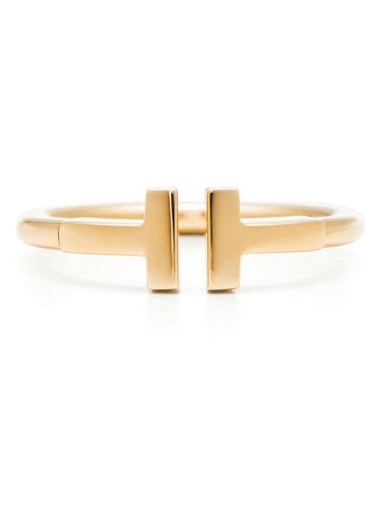 Tiffany & Co. Dames Tiffany T Wire ring van 18 karaat geelgoud 69853 in de kleur