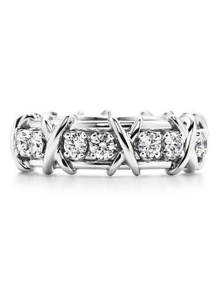 Tiffany & Co. Dames 16 Stone ring met diamant 28954 in de kleur