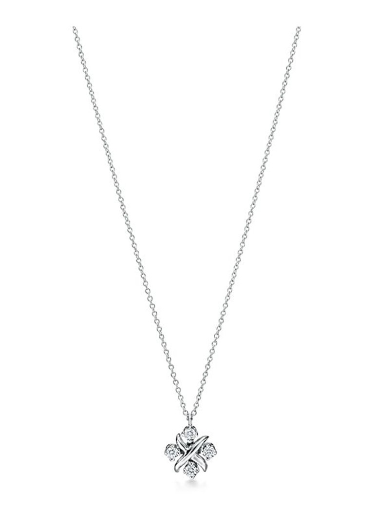 Tiffany & Co. Dames 16 Stone ketting met diamant 45663 in de kleur