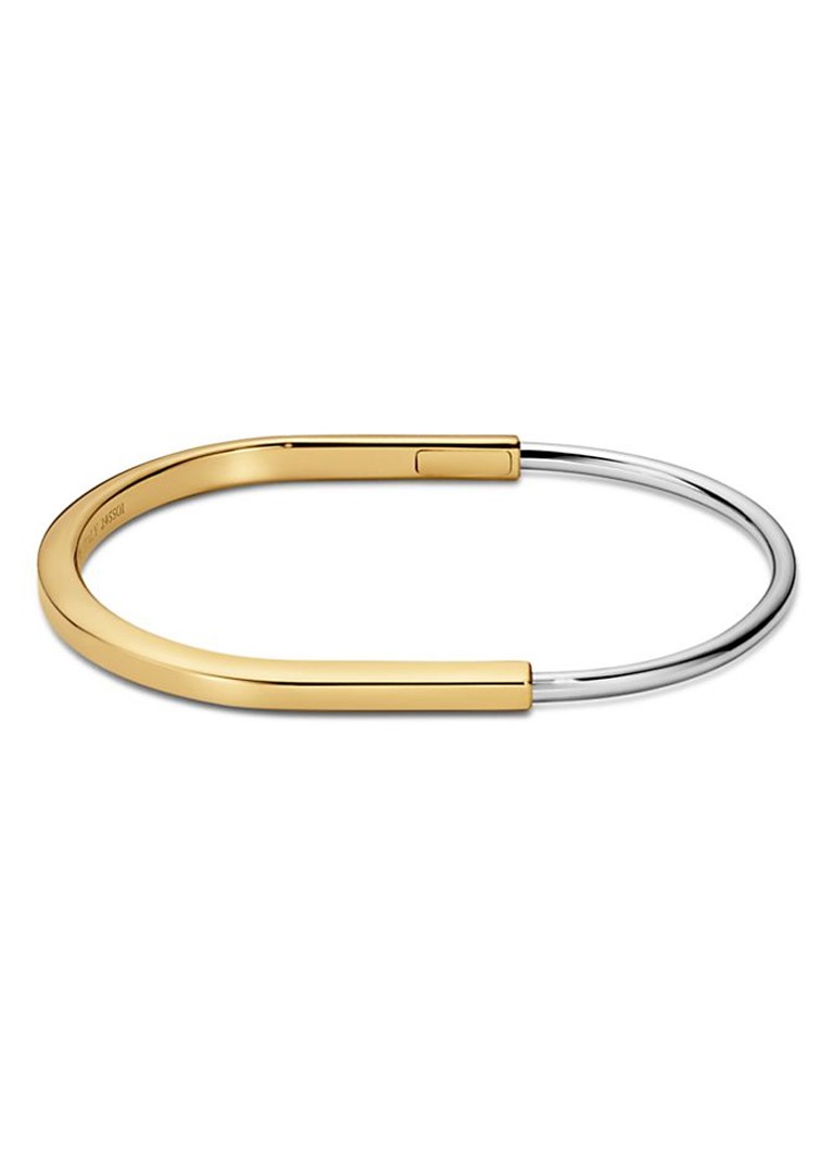 Tiffany & Co. Dames Tiffany Lock bangle van 18 karaat wit- en geelgoud 82984 in de kleur