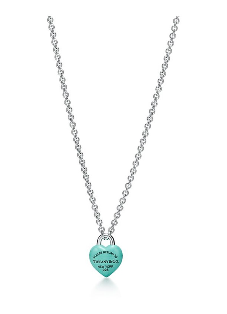 Tiffany & Co. Dames Return to Tiffany® Full Heart ketting van sterling zilver met Tiffany Blue® 84605 in de kleur