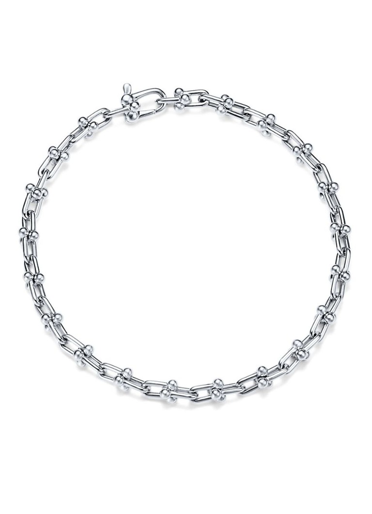 Tiffany & Co. Dames Tiffany HardWear Micro Link schakelarmband van sterling zilver 10226 in de kleur