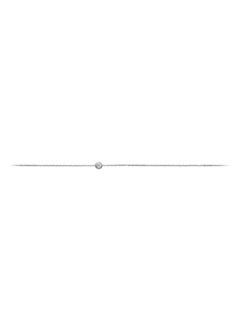 Cartier Dames Cartier d’Amour XS armband van 18k witgoud met diamant B6045517 in de kleur Witgoud