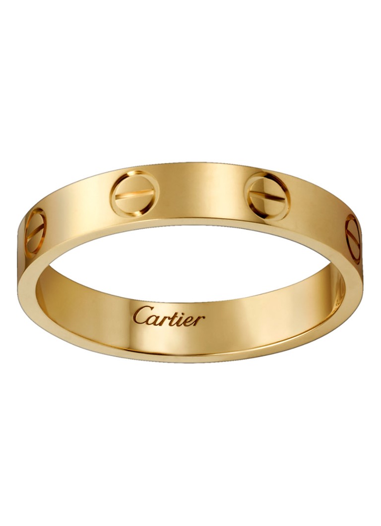 Cartier Heren LOVE Wedding band ring van 18 karaat geelgoud CRB4085000 in de kleur Geelgoud