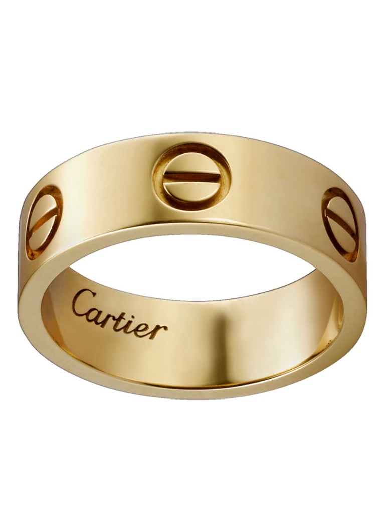 Cartier Heren LOVE ring van 18 karaat geelgoud CRB4084600 in de kleur Geelgoud