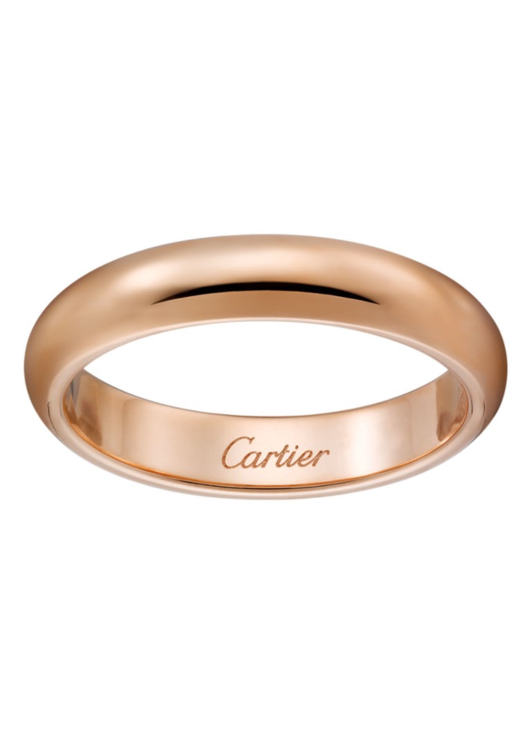 Cartier Heren Wedding Band ring van 18 karaat roségoud CRB4096600 in de kleur Roségoud