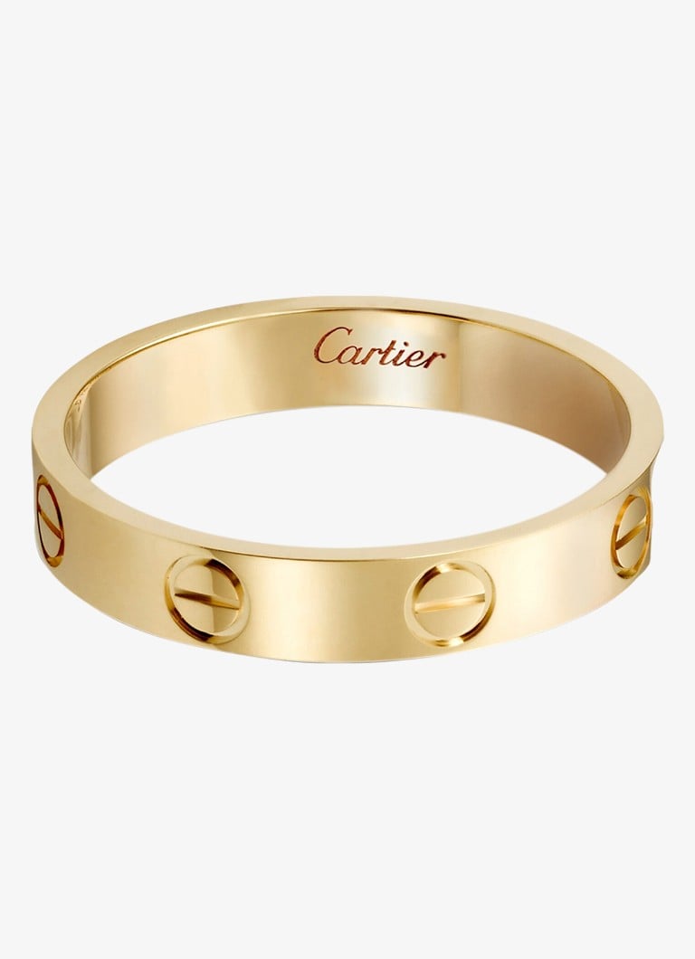 Cartier Heren LOVE ring, klein model van 18 karaat geelgoud CRB40850 in de kleur Geelgoud