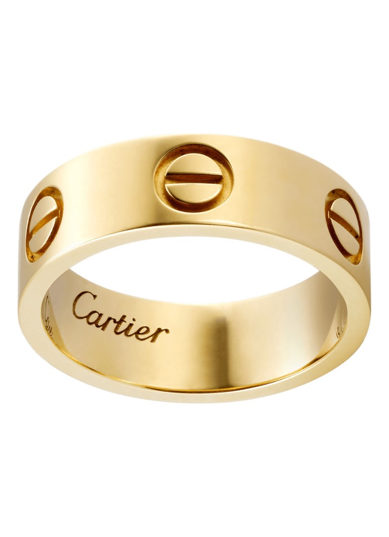 Cartier Dames Love ring van 18 karaat geelgoud CRB4084667 in de kleur Geelgoud