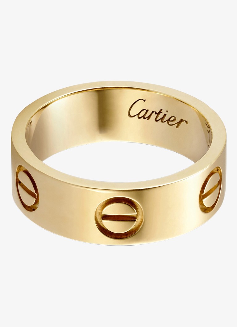 Cartier Heren LOVE ring van 18 karaat geelgoud CRB40846 in de kleur Geelgoud