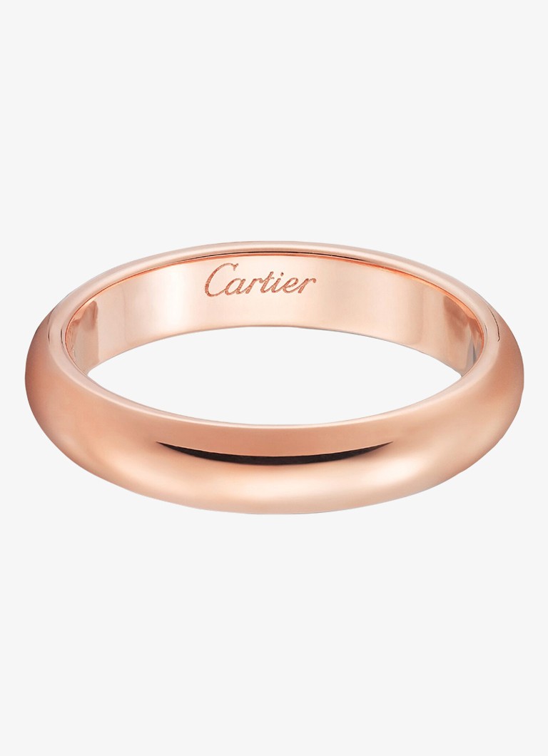 Cartier Dames 1895 trouwring van 18 karaat roségoud CRB40966 in de kleur Roségoud