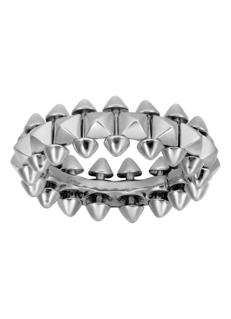 Cartier Heren Clash de Cartier ring medium van 18k witgoud CRB4231100 in de kleur Witgoud
