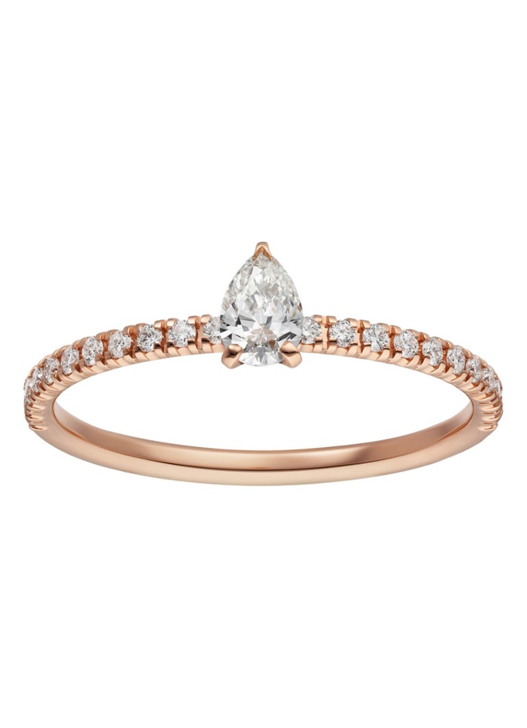 Cartier Dames Etincelle de Cartier ring van 18k roségoud met diamanten CRB4230400 in de kleur Roségoud