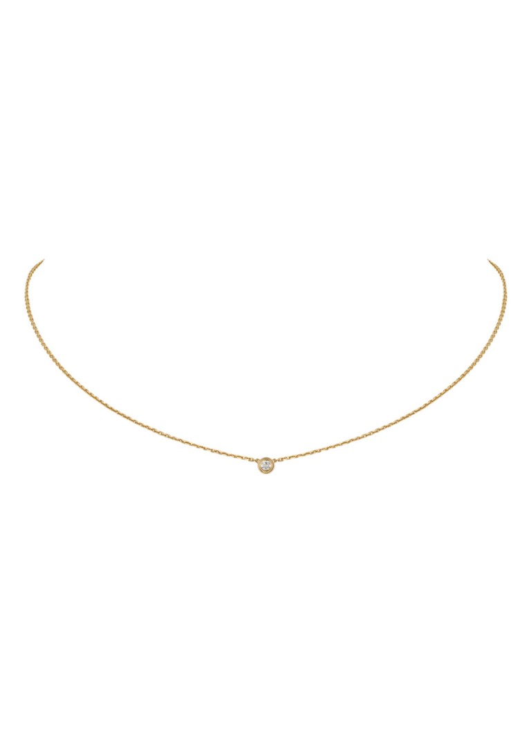 Cartier Dames Cartier d'Amour ketting XS van 18k geelgoud met diamant CRB7224517 in de kleur Geelgoud