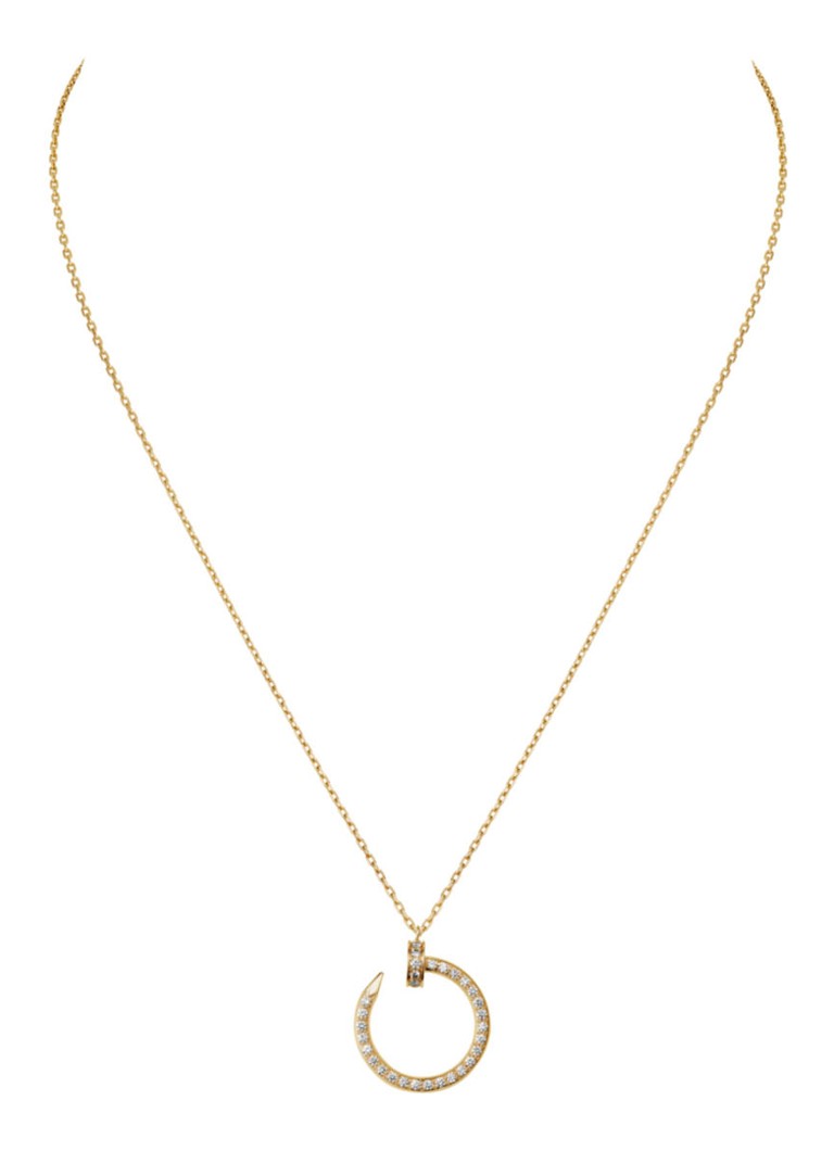 Cartier Dames Juste un Clou ketting van 18k geelgoud met 36 diamanten CRB7224511 in de kleur Geelgoud
