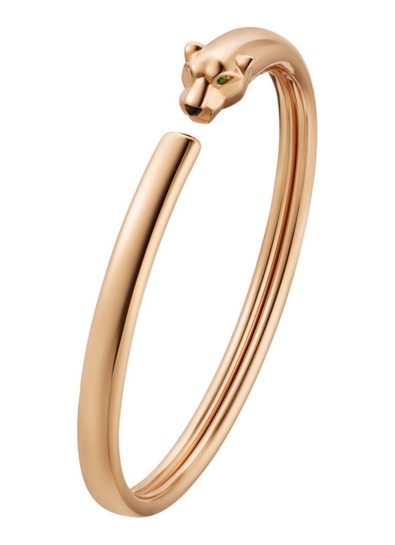 Cartier Dames Panthère de Cartier armband van 18 karaat roségoud met onyx en tsavoriet CRB6067300 in de kleur Roségoud