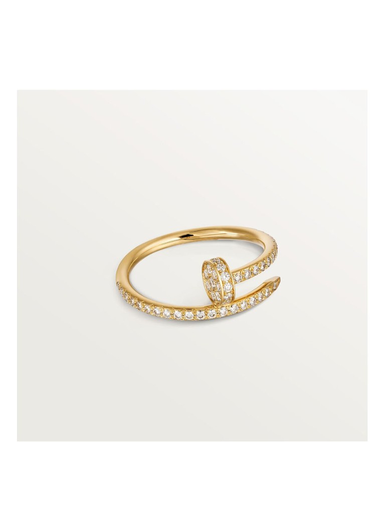 Cartier Heren Juste un Clou ring van 18 karaat geelgoud met 53 diamanten CRB4231500 in de kleur Geelgoud