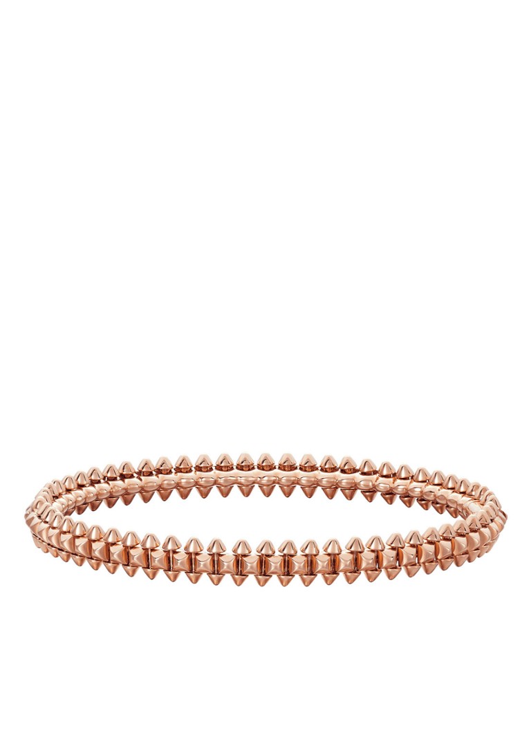 Cartier Dames Clash de Cartier armband, small model van 18 karaat roségoud CRB60651 in de kleur Roségoud