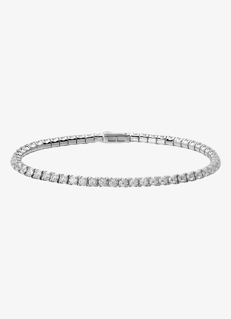 Cartier Dames Lignes Essentielles armband van 18 karaat witgoud met 4.68 ct diamant CRN6708017 in de kleur Witgoud