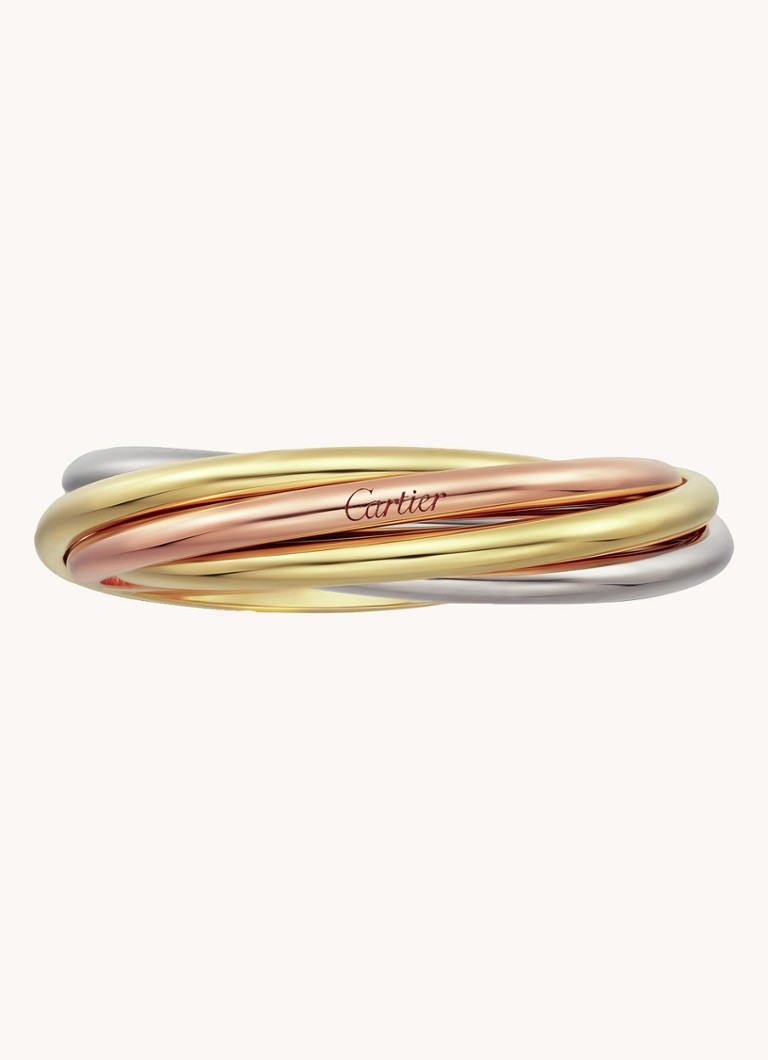 Cartier Dames Trinity ring van 18 karaat wit-, geel- en roségoud CRB4089100 in de kleur Multicolor