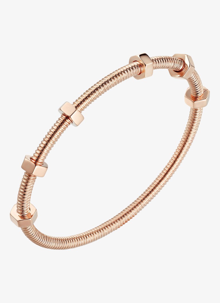 Cartier Dames Écrou de Cartier armband van 18 karaat roségoud CRB6049517 in de kleur Roségoud