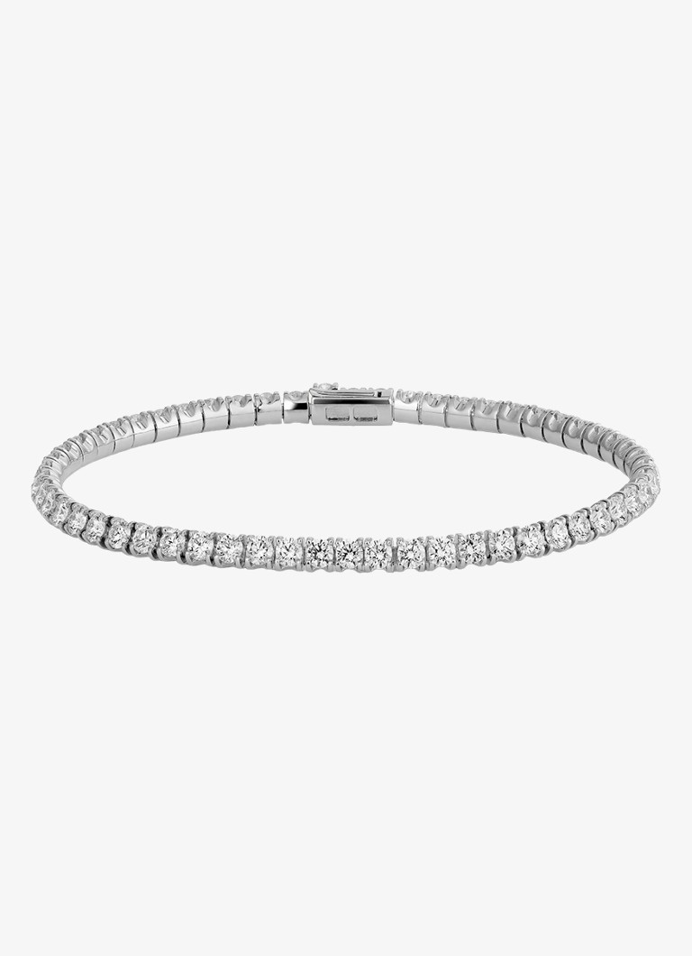 Cartier Dames Lignes Essentielles armband van 18 karaat witgoud met 3.34 ct diamant CRN67079 in de kleur Witgoud